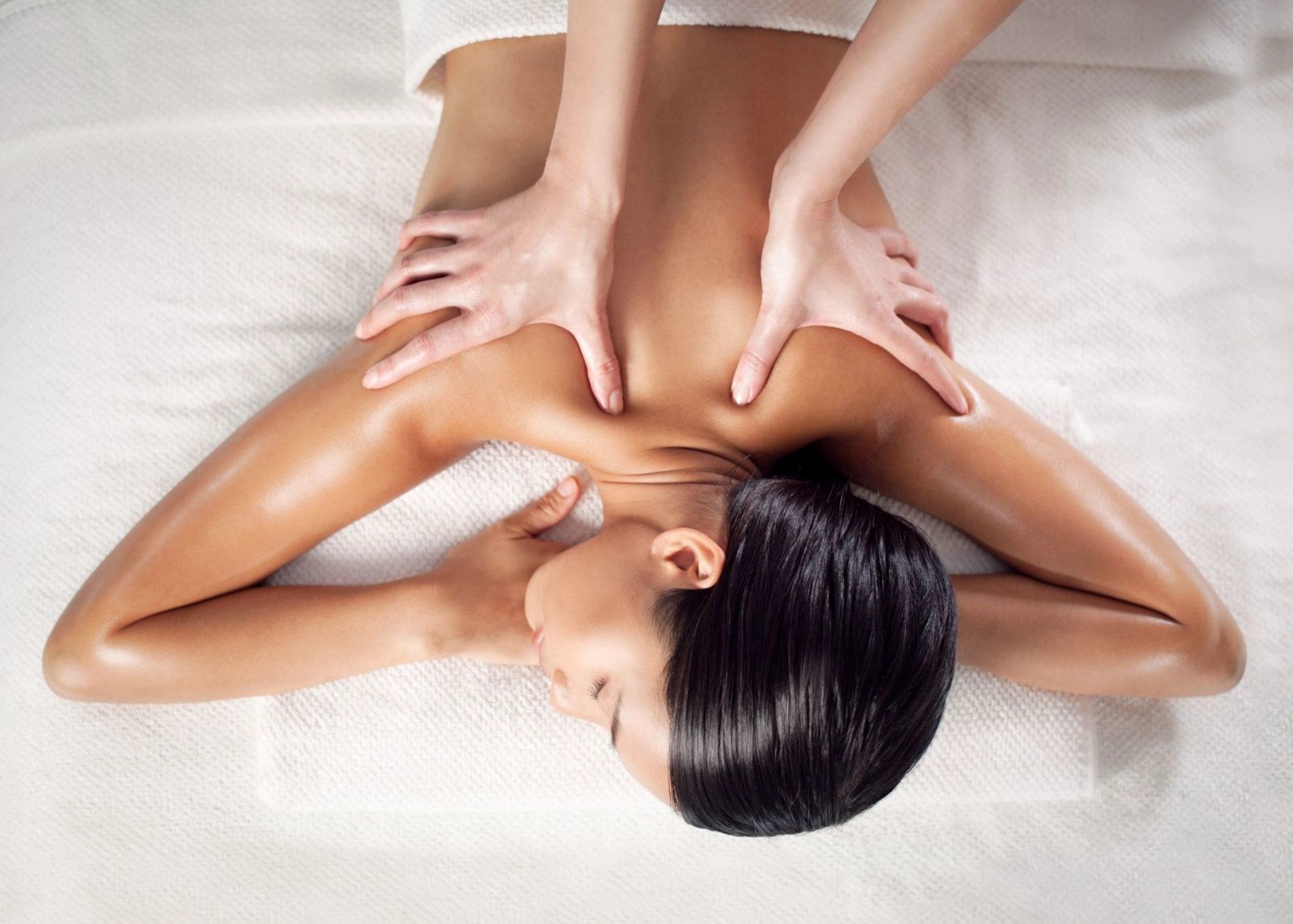 Professional back massage promoting relaxation and healing.